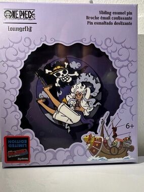 Loungefly One Piece Gear5 Luffy 3" Collector Box Sliding Pin NYCC 2025  LE 780